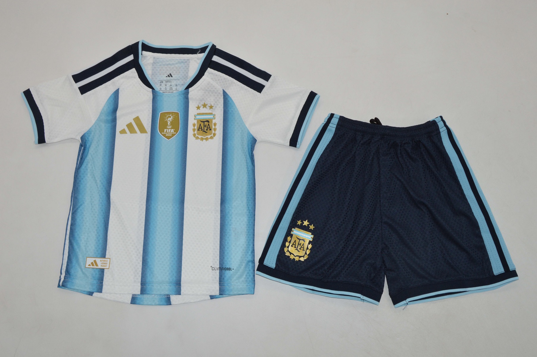 Kids-Argentina 2026 World Cup Home Soccer Jersey(Player)